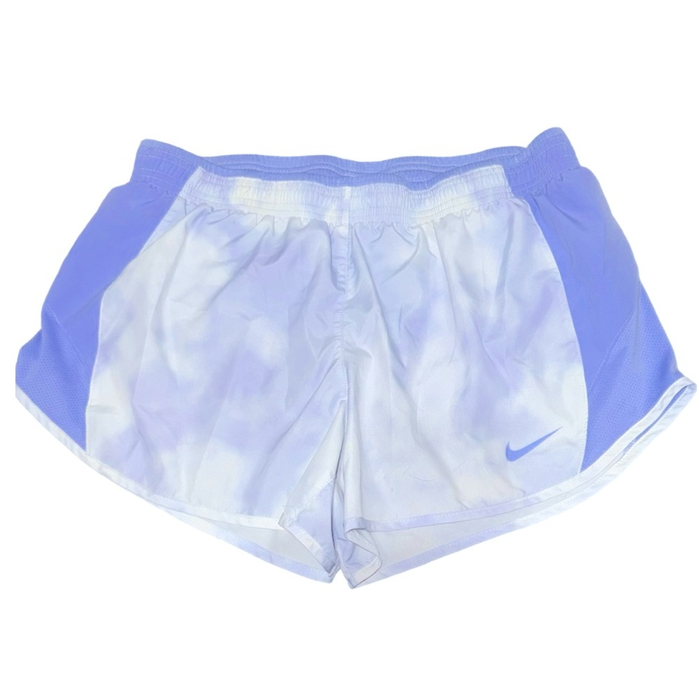 Nike athletic Dri-fit shorts - Purple & white tie dye - size XL